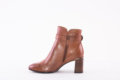TAMARIS 25343-440  HIGH HEEL FASHION ANKLE BOOT - TAN