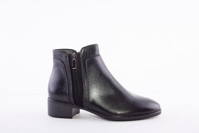 SUSST - GEMMA 21 LOW HEEL FASHION ANKLE BOOT - BLACK