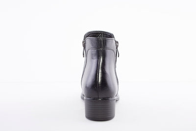SUSST - GEMMA 21 LOW HEEL FASHION ANKLE BOOT - BLACK