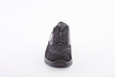 WALDLAUFER - 626K02 407 RAMONA - LACED COMFORT SHOE - BLACK MULTI