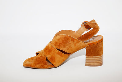ALPE - 4680 Tan Block Heel Sandal