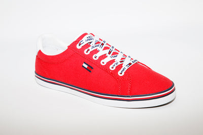 TOMMY HILFIGER - Essential Low-Top Trainers - Red