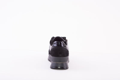 IGI&CO 2673500 LACED FASHION TRAINER - BLACK/BLACK PATENT