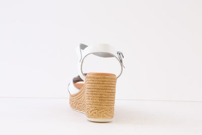 OH MY SANDALS - 5226 HIGH WEDGE SANDAL - WHITE