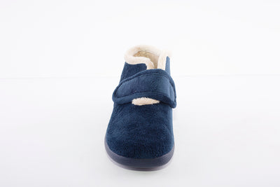 GARZON - 3895.247 VELCRO BOOTIE SLIPPER - NAVY