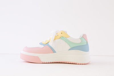 HEAVENLY FEET - EASTSIDE LACED FASHION SHOE - PINK MULTI