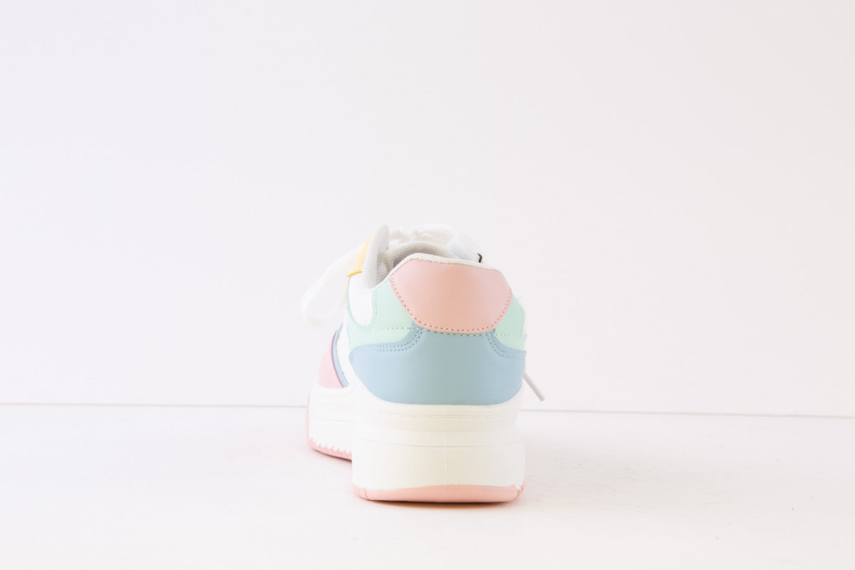 HEAVENLY FEET - EASTSIDE LACED FASHION SHOE - PINK MULTI