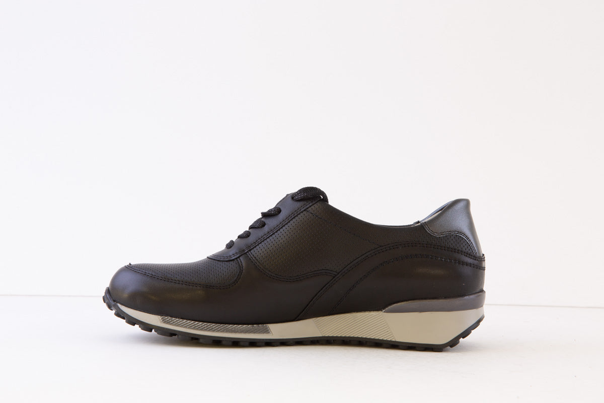 WALDLAUFER - 776004 502 JULE-ZIP/LACED COMFORT SHOE - BLACK