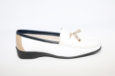 TERESA TORRES - White Leather Loafer