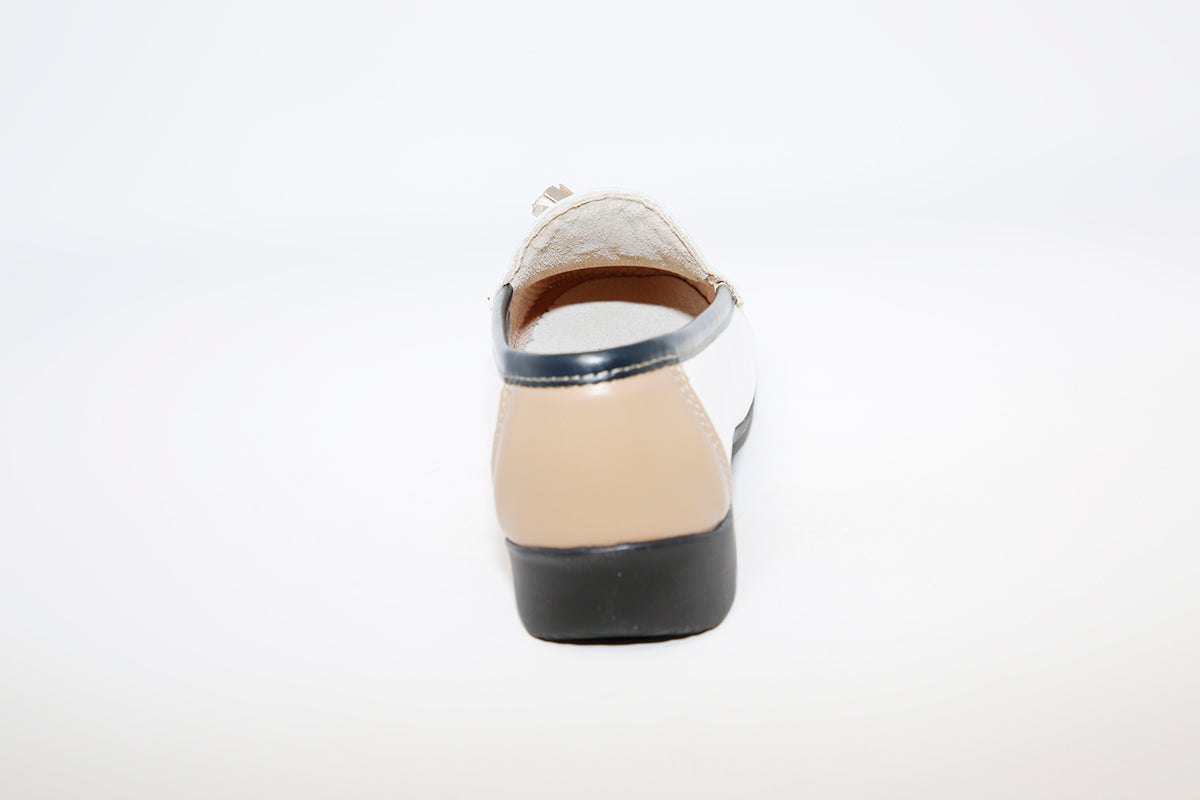 TERESA TORRES - White Leather Loafer