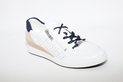 LDS LACED COMFORT SHOE - WHITE