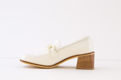MARCO MOREO - D2061 JKO MEDIUM HEEL SHOE - OFF WHITE