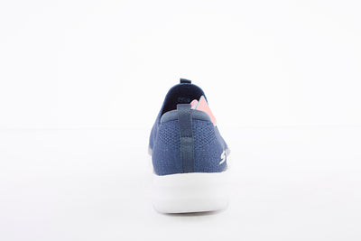 SKECHERS - GO WALK 6 GLIMMERING-KNIT SLIP-ON TRAINER - NAVY