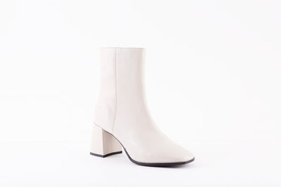 BAGATT - D11-ABT32 CREMA-HIGH BLOCK HEEL ANKLE BOOT - CREAM