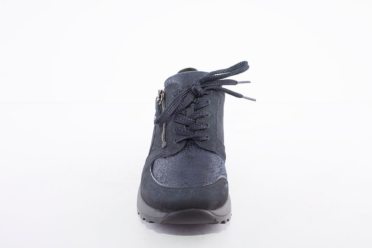 WALDLAUFER - H64007 HIROKO - LACED COMFORT SHOE -H WIDTH - NAVY