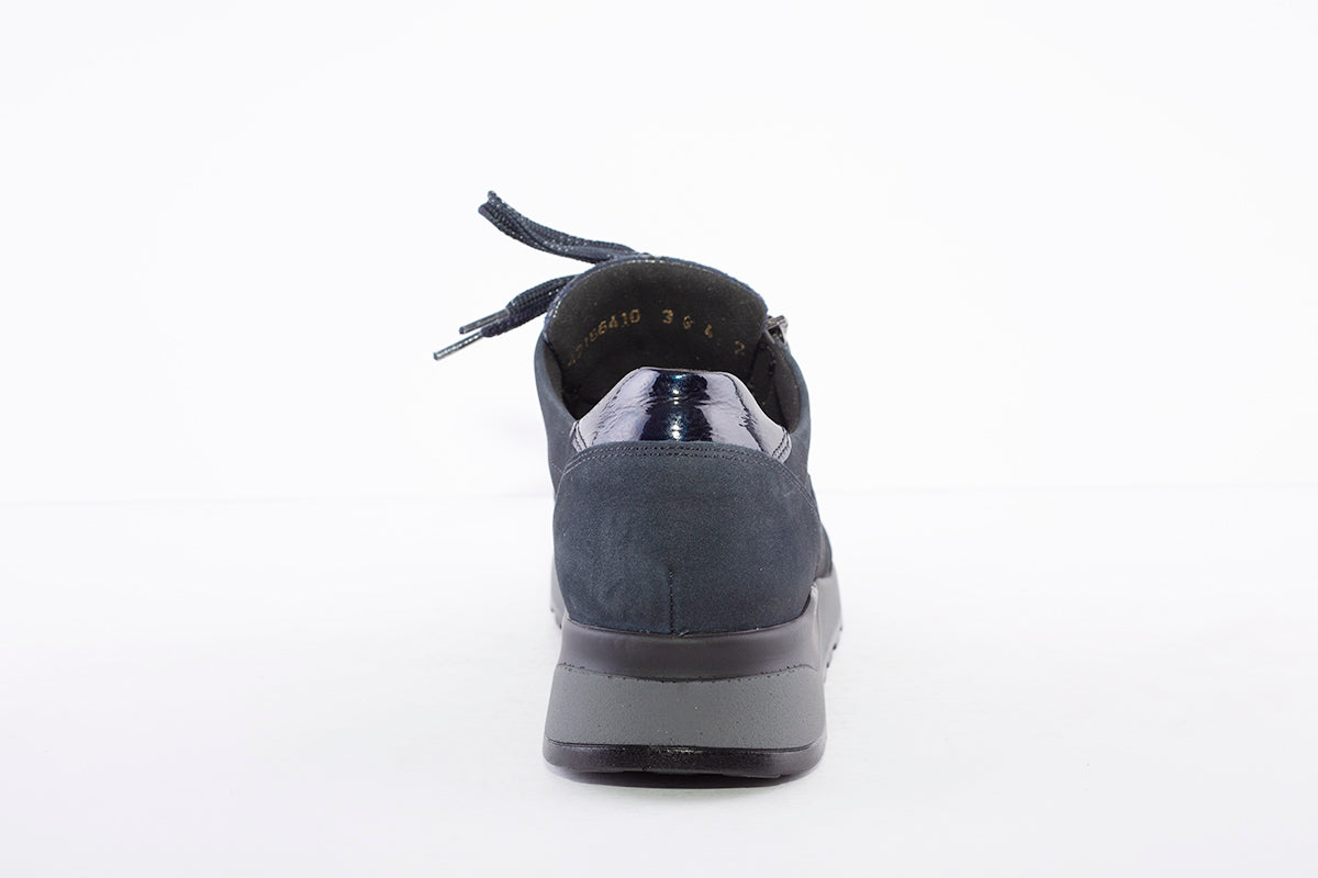 WALDLAUFER - H64007 HIROKO - LACED COMFORT SHOE -H WIDTH - NAVY