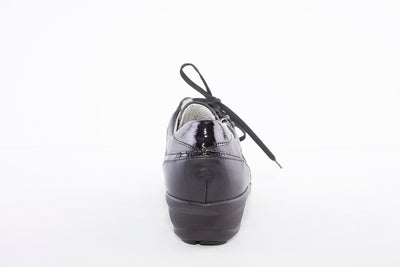 WALDLAUFER - 305006 HAGA-LACED WALKING SHOE - BLACK