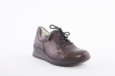 WALDLAUFER - 939008 CLARA LACE UP COMFORT SHOE - BROWN