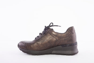 WALDLAUFER - 939008 CLARA LACE UP COMFORT SHOE - BROWN