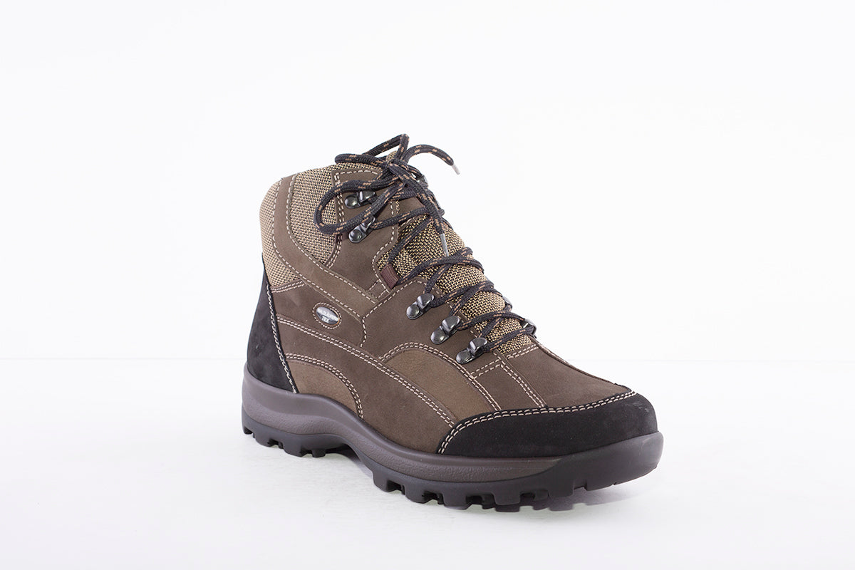 WALDLAUFER - 471900 911 HOLLY LACE UP HIKING ANKLE BOOT - BROWN MULTI
