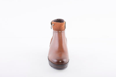 SUSST - HAYLEY21 MEDIUM WEDGE ZIP ANKLE BOOT - TAN