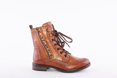 BUGATTI - 411-5693O LACE UP ANKLE BOOT - TAN LEATHER