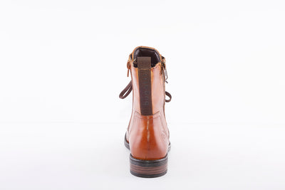 BUGATTI - 411-5693O LACE UP ANKLE BOOT - TAN LEATHER