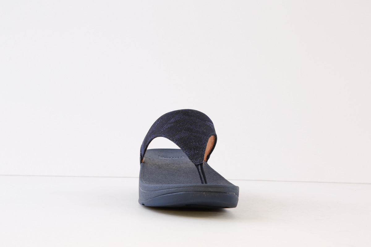 FITFLOP - LULU GLITZ  TOE-POST MULE - NAVY