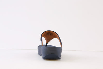 FITFLOP - LULU GLITZ  TOE-POST MULE - NAVY