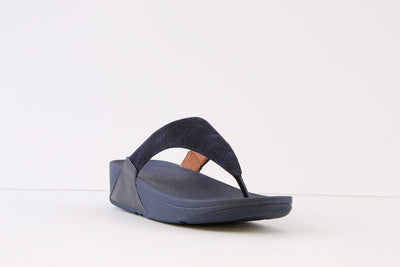 FITFLOP - LULU GLITZ  TOE-POST MULE - NAVY