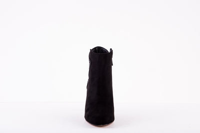 LOTUS - EMMA B HIGH HEEL FASHION ANKLE BOOT - BLACK SUEDE