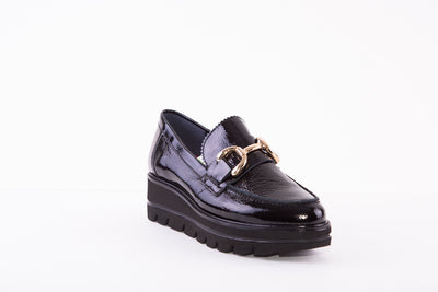 CALLAGHAN - 14854 WEDGE SLIP-ON SHOE - BLACK PATENT