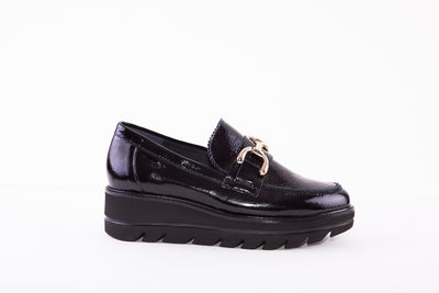 CALLAGHAN - 14854 WEDGE SLIP-ON SHOE - BLACK PATENT
