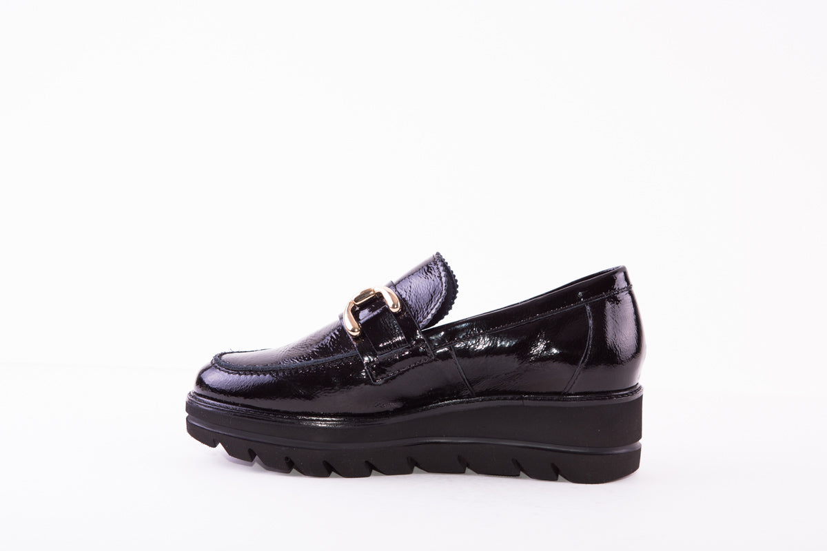 CALLAGHAN - 14854 WEDGE SLIP-ON SHOE - BLACK PATENT