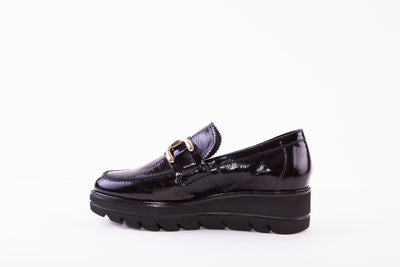 CALLAGHAN - 14854 WEDGE SLIP-ON SHOE - BLACK PATENT