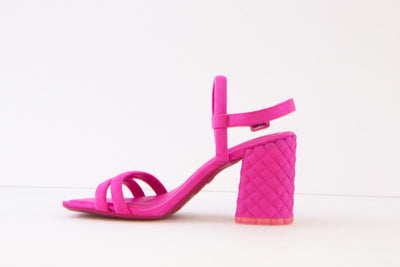 TAMARIS - 28358-516 MEDIUM BLOCK HEEL STRAP SANDAL - PINK