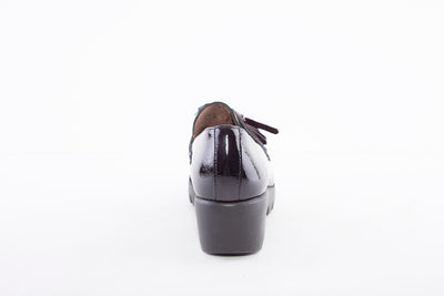 WONDERS - C-33174 SLIP-ON WEDGE SHOE - BLACK