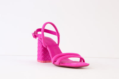 TAMARIS - 28358-516 MEDIUM BLOCK HEEL STRAP SANDAL - PINK