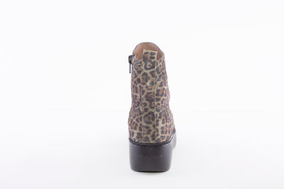 WONDERS - A-8332 PLATFORM BOOT - GREEN LEOPARD
