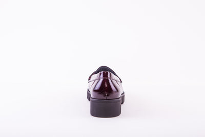 WALDLAUFER - 723502 143 SERENA-CHUNKY LOAFER - WINE PATENT