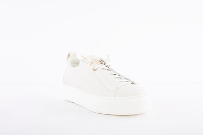 PAUL GREEN - 5017-061 LACED WEDGE FASHION SHOE - CREAM