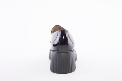 WONDERS - E-6203 WEDGE SLIP-ON SHOE - BLACK PATENT