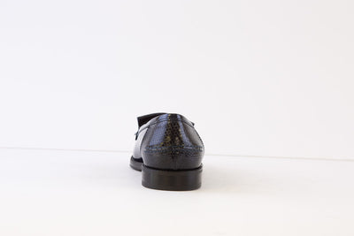 DIEGO BELLINI - 651C FLAT FASHION LAOFER - NAVY PATENT LEATHER