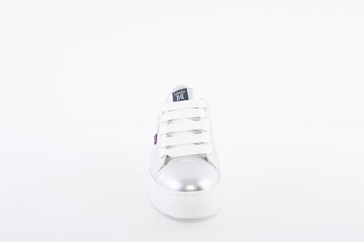 CALLAGHAN - 14913 LACED PLATFORM TRAINER - SILVER