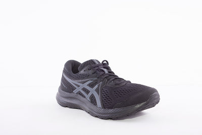 ASICS - GEL CONTEND 7 LACE UP RUNNING TRAINER - BLACK/GREY
