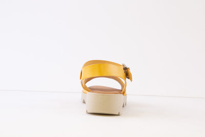 VALERIAS - 9108 FLAT BUCKLE SANDAL - YELLOW