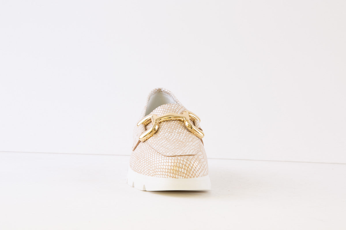 VALERIAS - 9045 SLIP-ON FASHION SHOE - GOLD PRINT