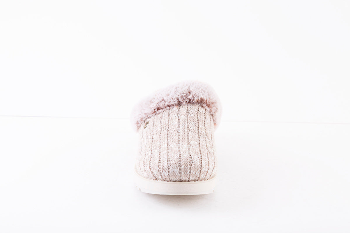 SKECHERS - 31204 BOBS KEEPSAKES-ICE ANGEL MULE SLIPPER - LIGHT BROWN