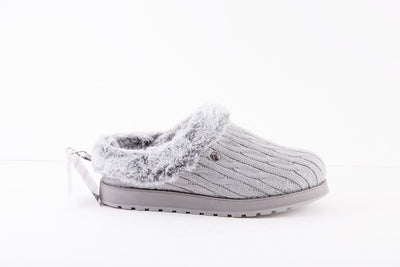 SKECHERS - 31204 BOBS KEEPSAKES-ICE ANGEL MULE SLIPPER - GREY