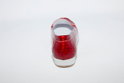 IMAC - FLAT LOAFER - RED CROC PATENT